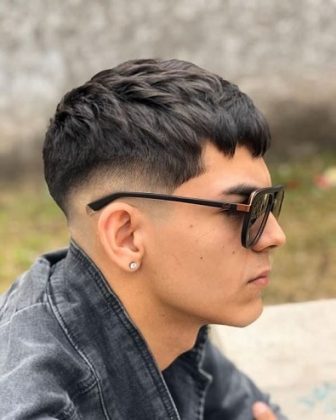 french crol with skin fade
